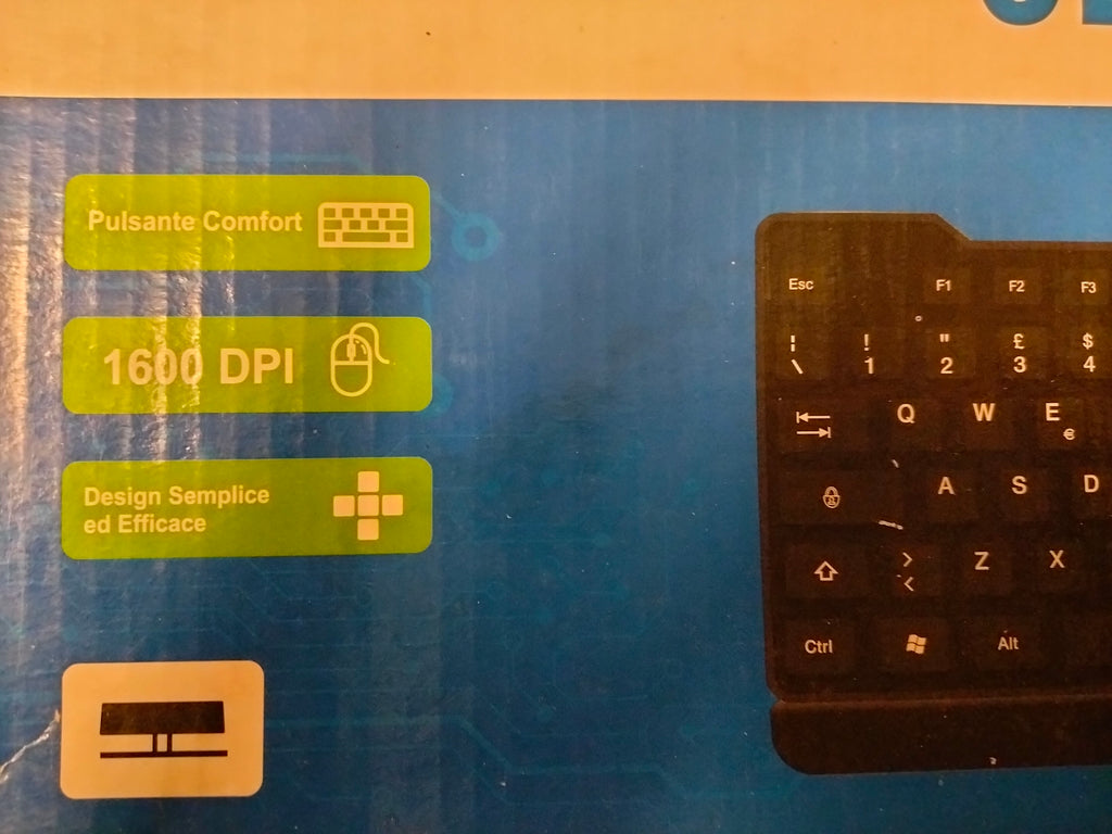 Kit Tastiera e Mouse Wireless Euroblu